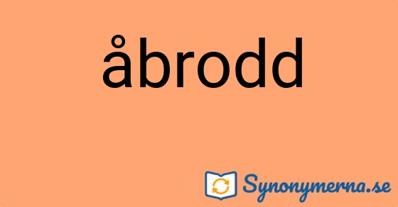 Bild som illustrerar ordet åbrodd och dess synonymer.