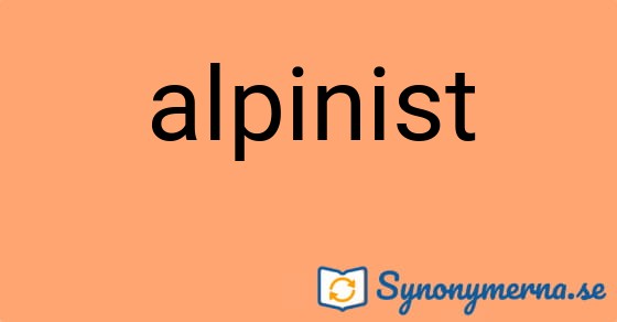 Bild som illustrerar ordet alpinist och dess synonymer.
