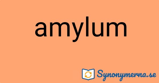 Bild som illustrerar ordet amylum och dess synonymer.