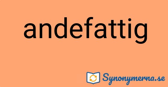 Bild som illustrerar ordet andefattig och dess synonymer.
