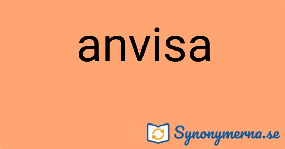 Bild som illustrerar ordet anvisa och dess synonymer.