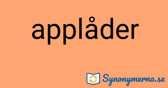 Bild som illustrerar ordet applåder och dess synonymer.