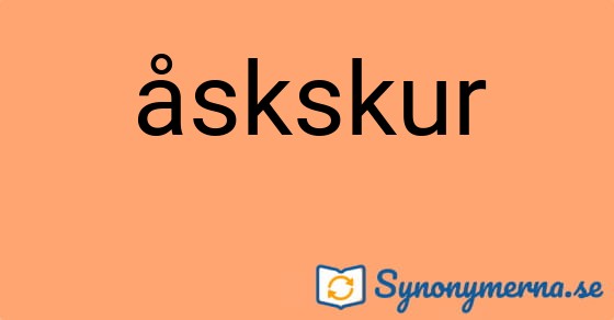 Bild som illustrerar ordet åskskur och dess synonymer.