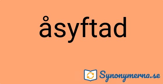 Bild som illustrerar ordet åsyftad och dess synonymer.