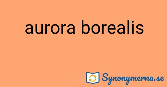 Bild som illustrerar uttrycket aurora borealis och dess synonymer.
