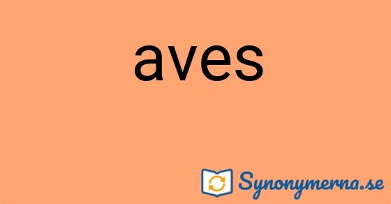 Bild som illustrerar ordet aves och dess synonymer.