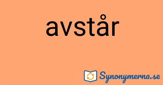Bild som illustrerar ordet avstår och dess synonymer.