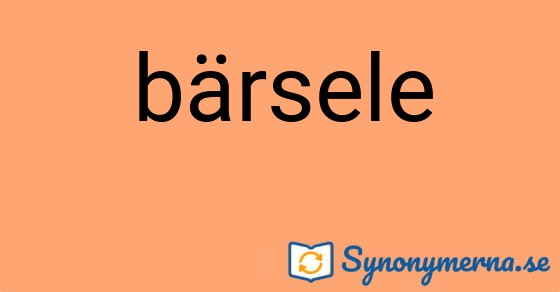 Bild som illustrerar ordet bärsele och dess synonymer.