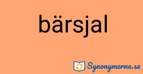 Bild som illustrerar ordet bärsjal och dess synonymer.