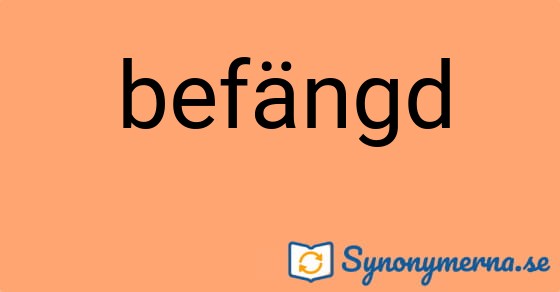 Bild som illustrerar ordet befängd och dess synonymer.
