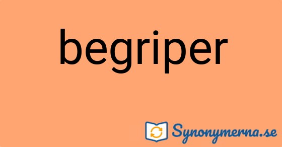 Bild som illustrerar ordet begriper och dess synonymer.