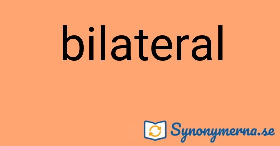 Bild som illustrerar ordet bilateral och dess synonymer.