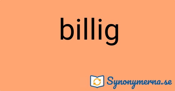 Bild som illustrerar ordet billig och dess synonymer.