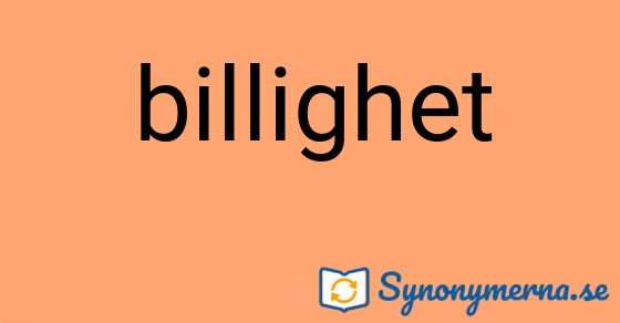 Bild som illustrerar ordet billighet och dess synonymer.