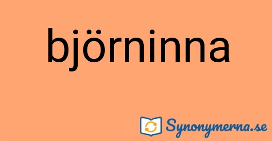 Bild som illustrerar ordet björninna och dess synonymer.