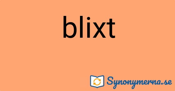 Bild som illustrerar ordet blixt och dess synonymer.