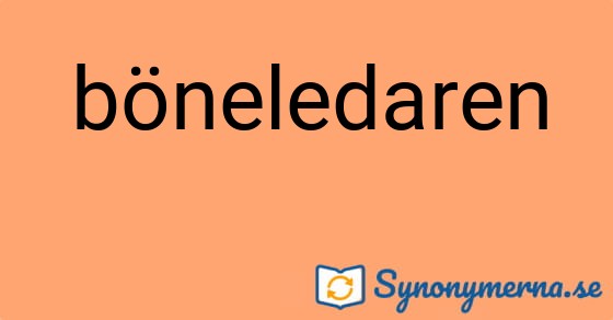 Bild som illustrerar ordet böneledaren och dess synonymer.