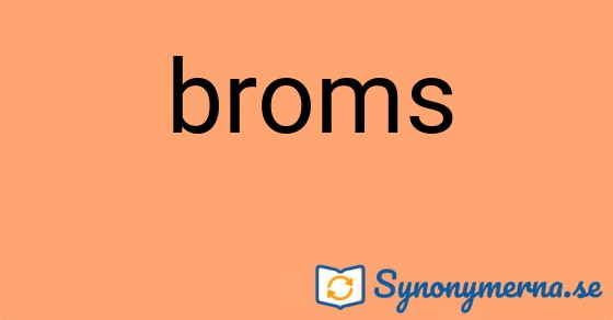 Bild som illustrerar ordet broms och dess synonymer.