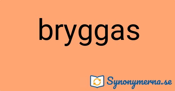 Bild som illustrerar ordet bryggas och dess synonymer.