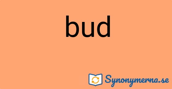 Bild som illustrerar ordet bud och dess synonymer.