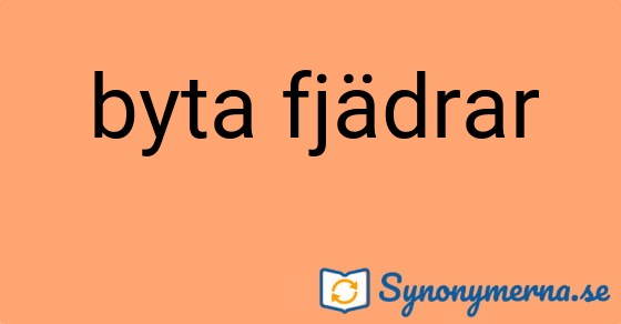 Bild som illustrerar uttrycket byta fjädrar och dess synonymer.