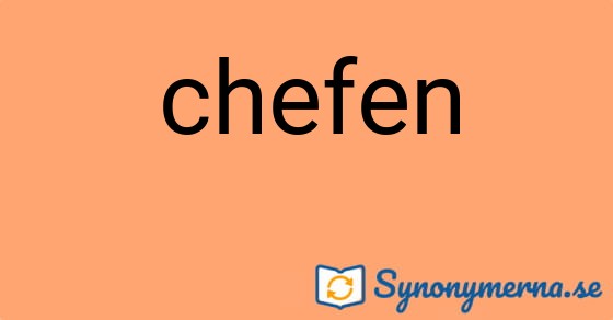 Bild som illustrerar ordet chefen och dess synonymer.