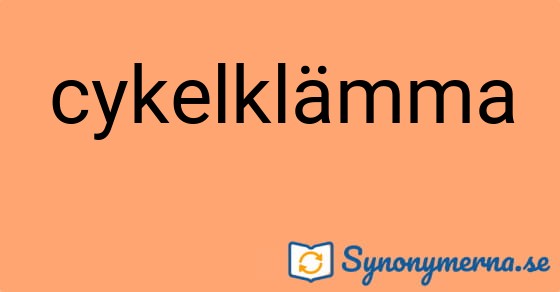 Bild som illustrerar ordet cykelklämma och dess synonymer.