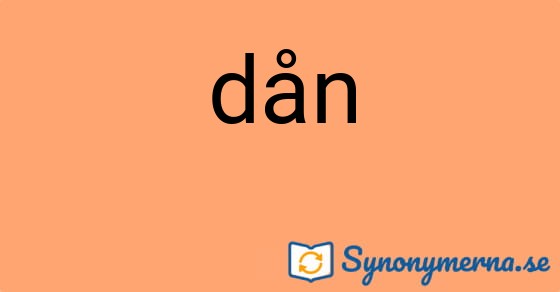 Bild som illustrerar ordet dån och dess synonymer.