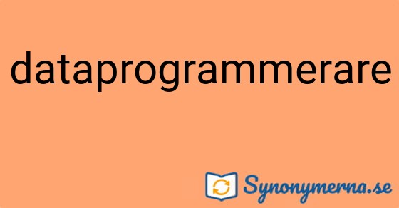 Bild som illustrerar ordet dataprogrammerare och dess synonymer.