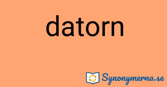 Bild som illustrerar ordet datorn och dess synonymer.