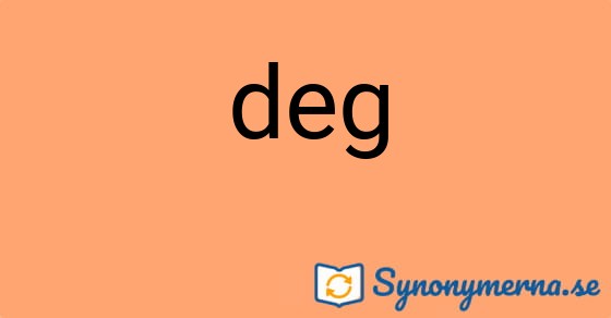 Bild som illustrerar ordet deg och dess synonymer.