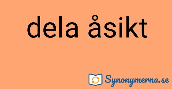 Bild som illustrerar uttrycket dela åsikt och dess synonymer.