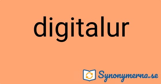 Bild som illustrerar ordet digitalur och dess synonymer.