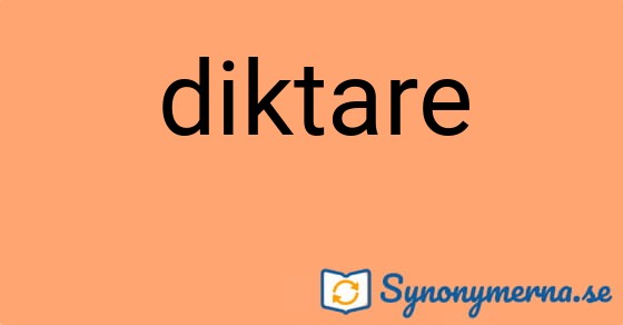 Bild som illustrerar ordet diktare och dess synonymer.