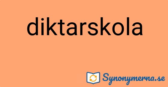 Bild som illustrerar ordet diktarskola och dess synonymer.