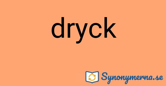 Bild som illustrerar ordet dryck och dess synonymer.