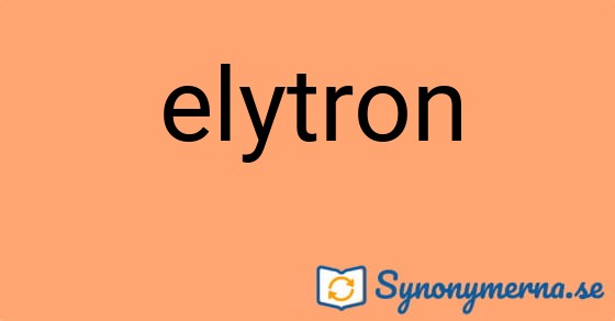 Bild som illustrerar ordet elytron och dess synonymer.