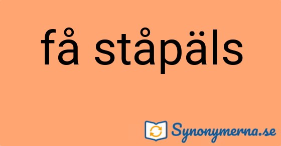 Bild som illustrerar uttrycket få ståpäls och dess synonymer.