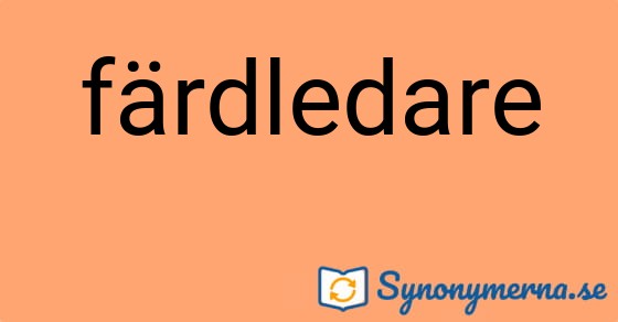 Bild som illustrerar ordet färdledare och dess synonymer.