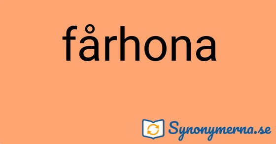 Bild som illustrerar ordet fårhona och dess synonymer.