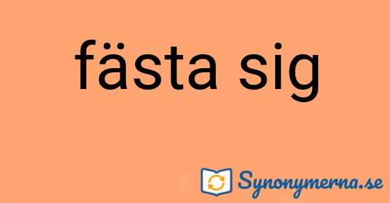 Bild som illustrerar uttrycket fästa sig och dess synonymer.