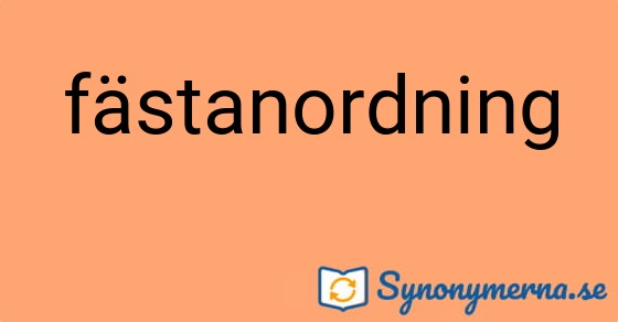 Bild som illustrerar ordet fästanordning och dess synonymer.