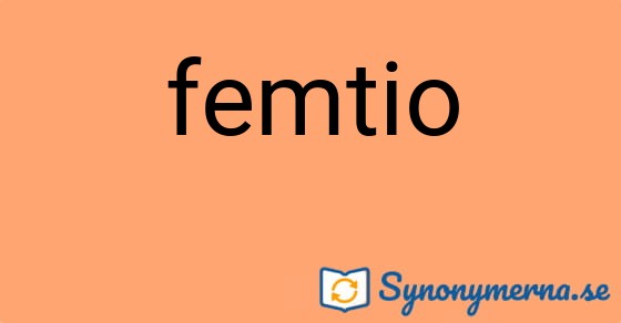 Bild som illustrerar ordet femtio och dess synonymer.