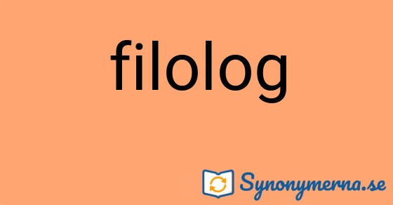 Bild som illustrerar ordet filolog och dess synonymer.