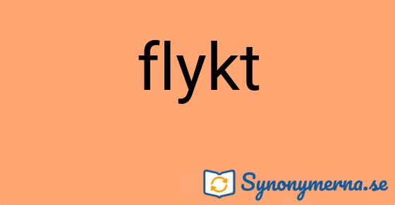 Bild som illustrerar ordet flykt och dess synonymer.