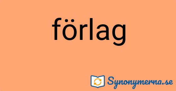 Bild som illustrerar ordet förlag och dess synonymer.