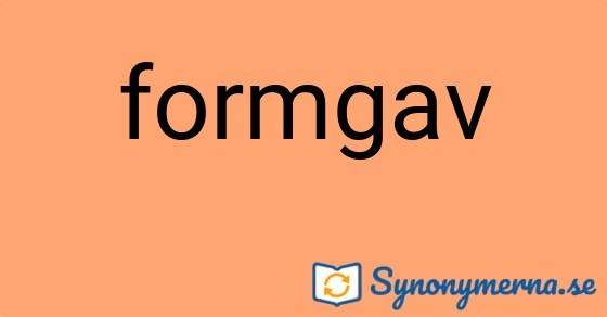 Bild som illustrerar ordet formgav och dess synonymer.