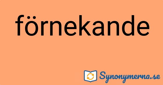 Bild som illustrerar ordet förnekande och dess synonymer.
