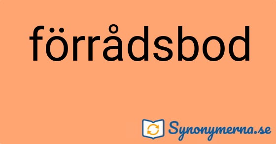 Bild som illustrerar ordet förrådsbod och dess synonymer.