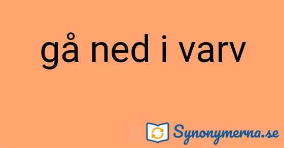 Bild som illustrerar uttrycket gå ned i varv och dess synonymer.